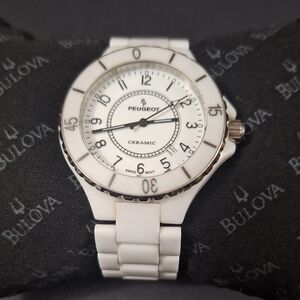 Peugeot White Ceramic Timepiece